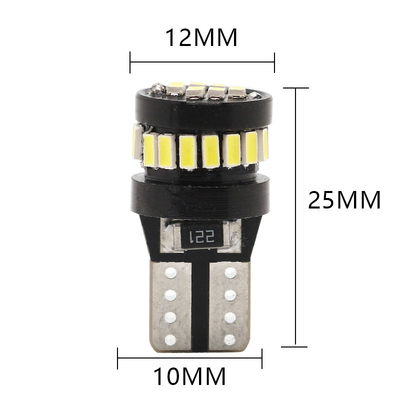 3014 چیپ ال ای دی لامپ های خودرو نور سفید 360 درجه زاویه پرتو T10 3014 24smd جریان ثابت روشن لامپ ال ای دی