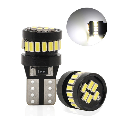3014 چیپ ال ای دی لامپ های خودرو نور سفید 360 درجه زاویه پرتو T10 3014 24smd جریان ثابت روشن لامپ ال ای دی
