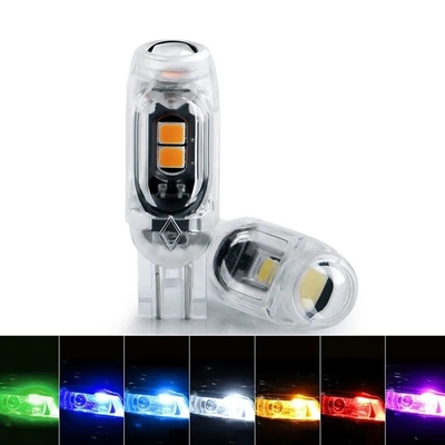 چراغ 360 درجه LED لامپ اتومبیل صفحه گواهینامه نور T10 2835 3030 5smd LED برجسته 5W5 غیر قطبی لامپ عرض کوچک