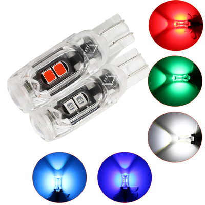 چراغ 360 درجه LED لامپ اتومبیل صفحه گواهینامه نور T10 2835 3030 5smd LED برجسته 5W5 غیر قطبی لامپ عرض کوچک