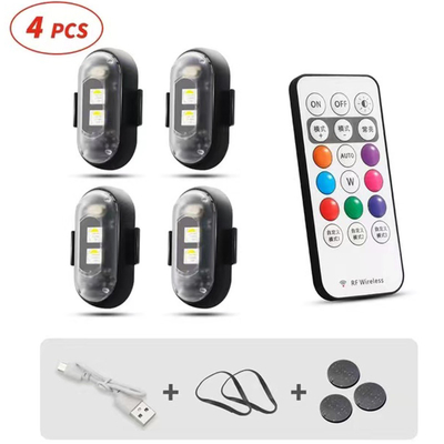 رنگ RGB LED چراغ های فضای داخلی خودرو Micro USB IP67 کنترل از راه دور بی سیم