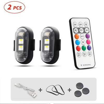 رنگ RGB LED چراغ های فضای داخلی خودرو Micro USB IP67 کنترل از راه دور بی سیم