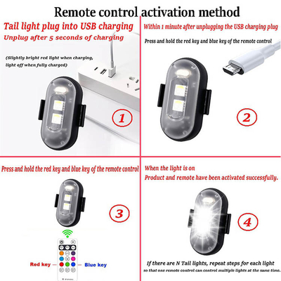 رنگ RGB LED چراغ های فضای داخلی خودرو Micro USB IP67 کنترل از راه دور بی سیم