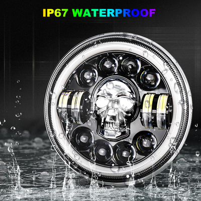 چراغ‌های LED گرد 7 اینچی برای هارلی رویال انفیلد 12000lm