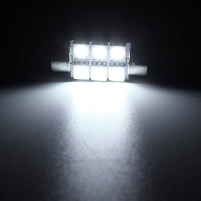 Festoon C5W 5050 6SMD LED چراغ های داخلی خودرو چراغ حباب گنبد آبی سفید DC 12V 31mm 36mm 39mm 41mm